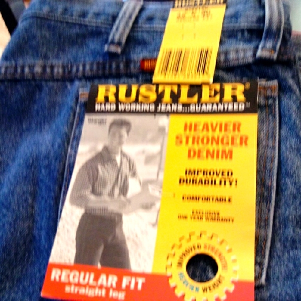 🎇🎉🎇NWT Rustler Jeans 42 x 30🌟🎉💥